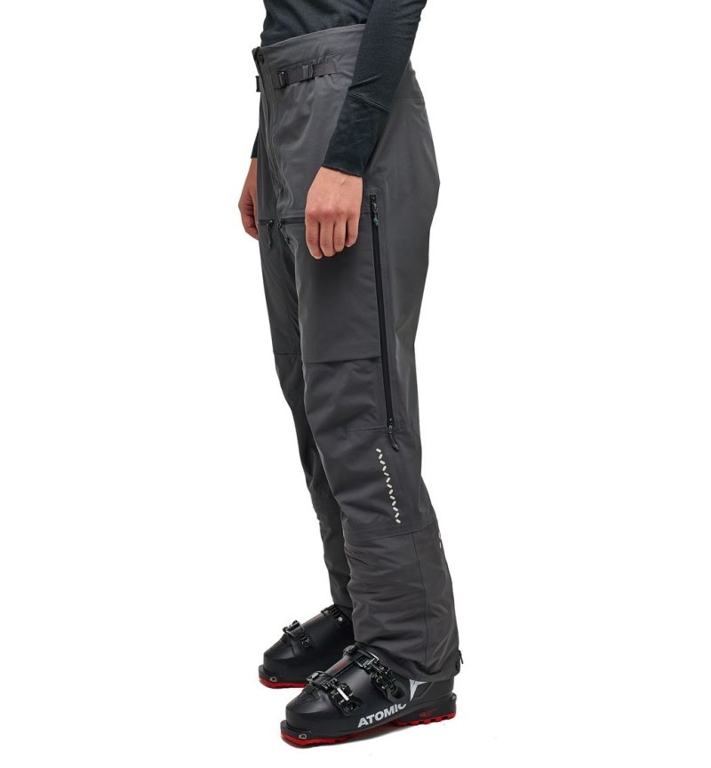 Women's Haglöfs L.I.M Touring Proof Pant Waterproof Trousers Magnetite Canada | KK63-745