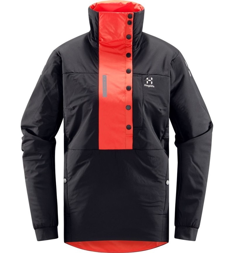 Women's Haglöfs L.I.M ZT Breathe Insulated Jacket Winter Jackets Black / Red Canada | YP59-124