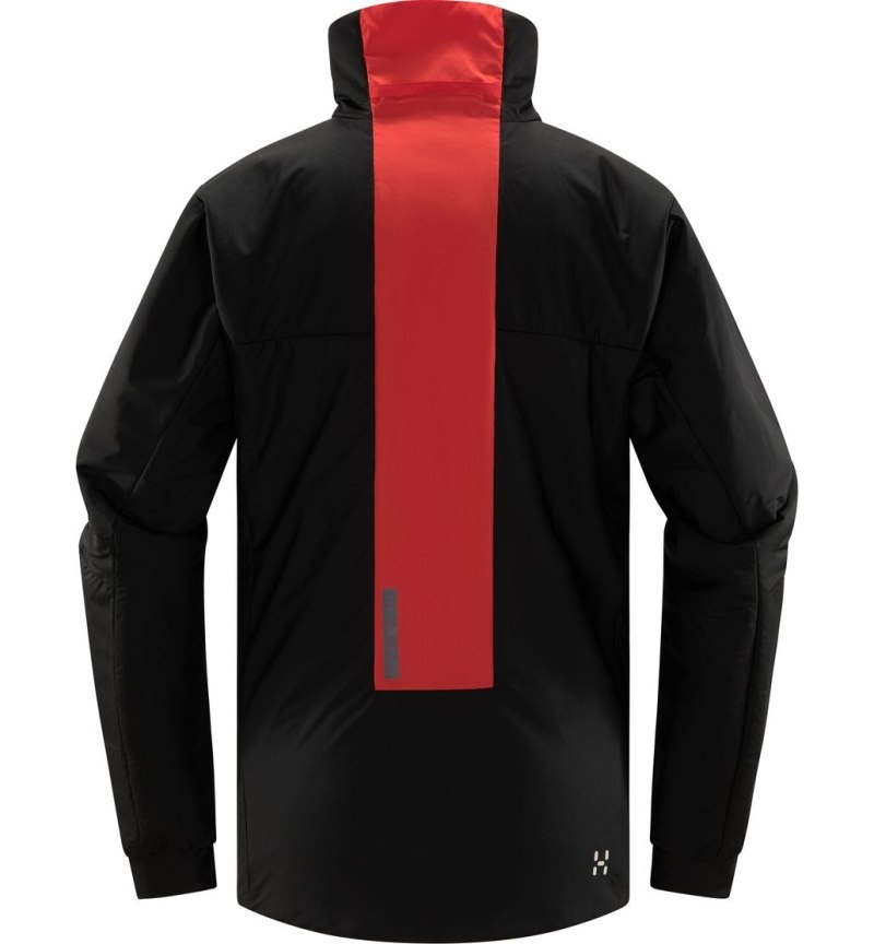 Women's Haglöfs L.I.M ZT Breathe Insulated Jacket Winter Jackets Black / Red Canada | YP59-124