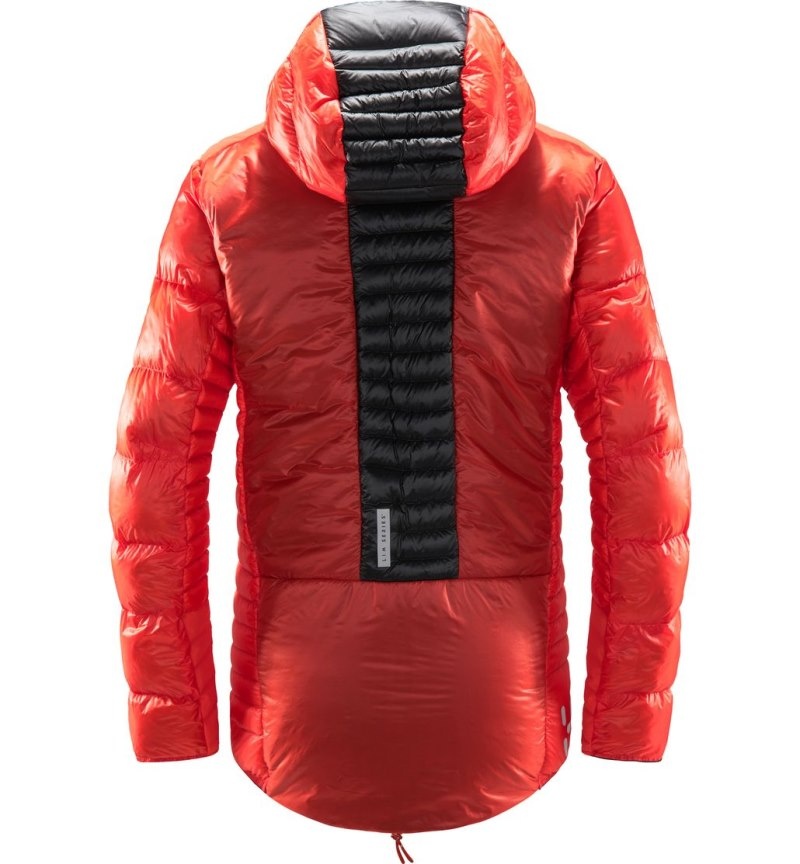 Women's Haglöfs L.I.M ZT Down Jacket Insulated Jackets Red / Black Canada | IZ28-640