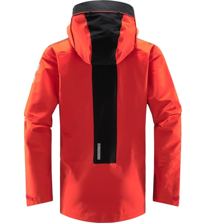 Women's Haglöfs L.I.M ZT Mountain GTX PRO Jacket Windbreaker Red / Black Canada | WH62-102