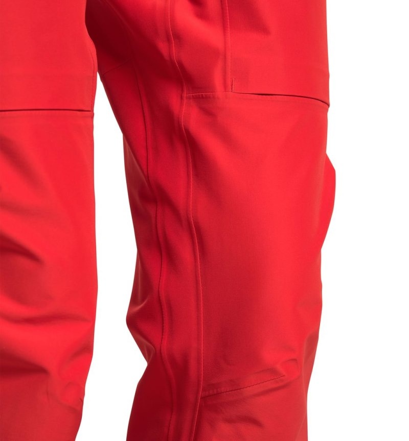 Women's Haglöfs L.I.M ZT Shell GTX PRO Pant Waterproof Trousers Red / Black Canada | AL90-460