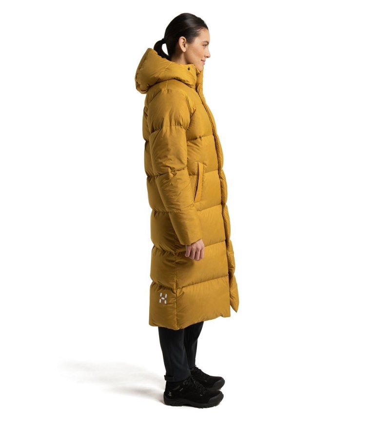 Women's Haglöfs Long Down Parka Insulated Jackets Autumn Leaves Canada | XC32-785