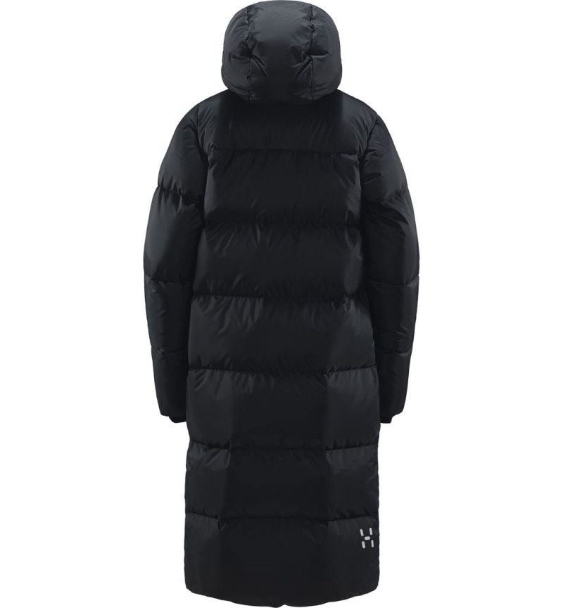 Women's Haglöfs Long Down Parka Insulated Jackets Black Canada | KE66-834