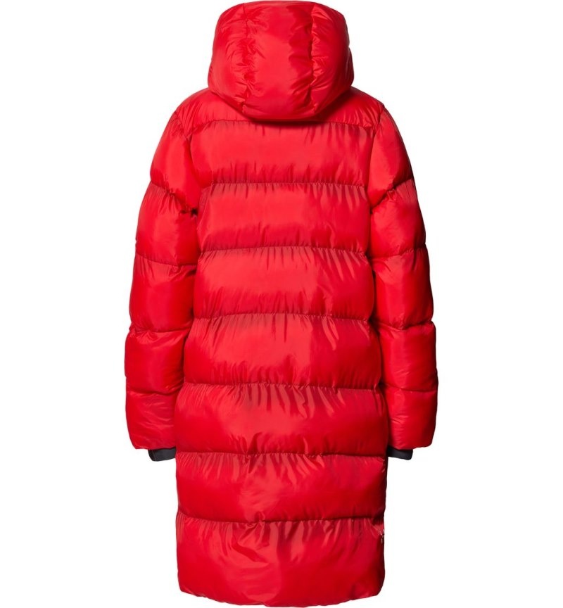 Women's Haglöfs Long Mimic Parka Insulated Jackets Red Canada | JO14-492