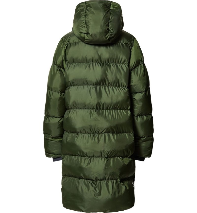 Women's Haglöfs Long Mimic Parka Insulated Jackets Green Canada | IE75-188