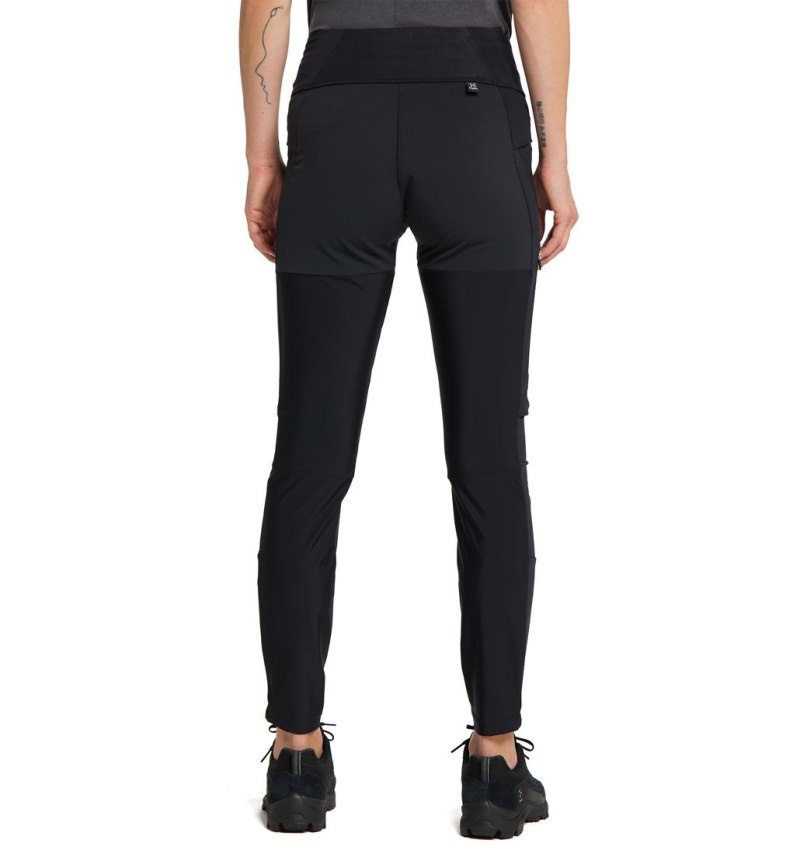 Women's Haglöfs Luna Tights Hiking Trousers Black Canada | VL11-215