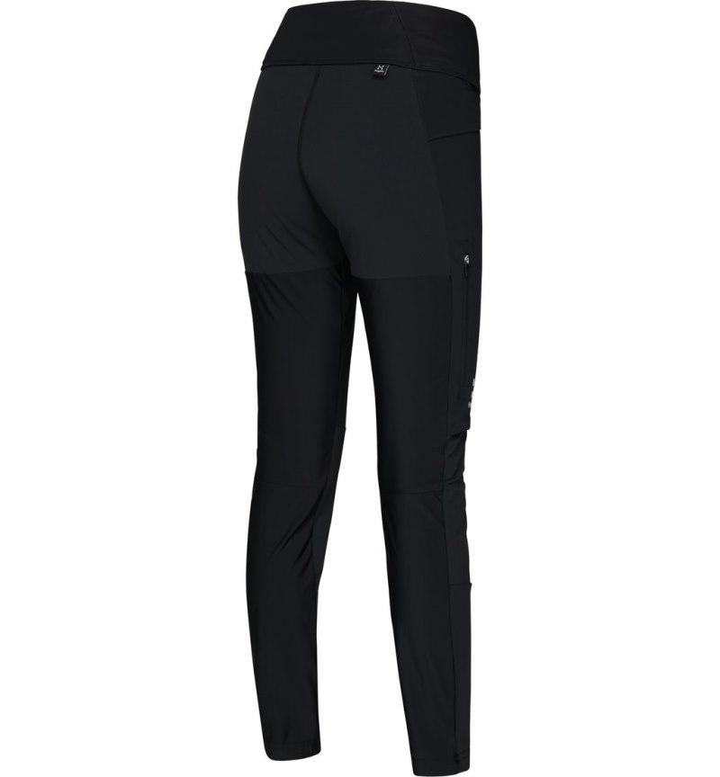 Women's Haglöfs Luna Tights Hiking Trousers Black Canada | VL11-215