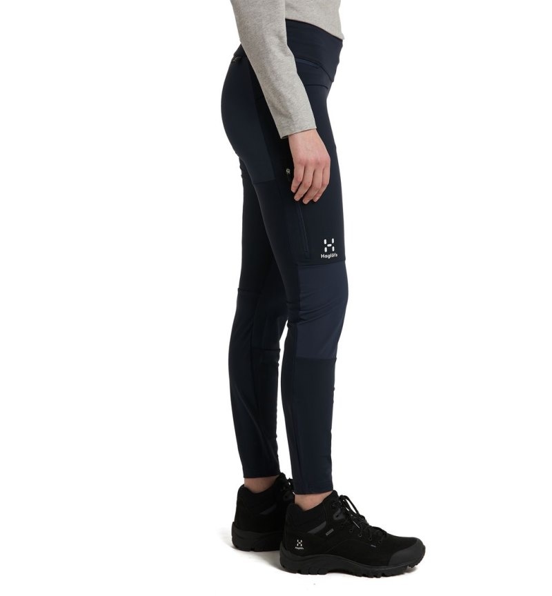 Women's Haglöfs Luna Tights Hiking Trousers Blue Canada | UK95-558