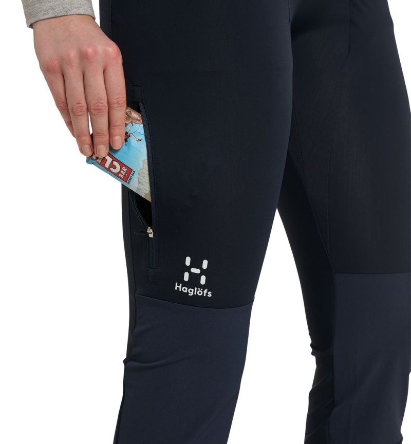 Women's Haglöfs Luna Tights Hiking Trousers Blue Canada | UK95-558