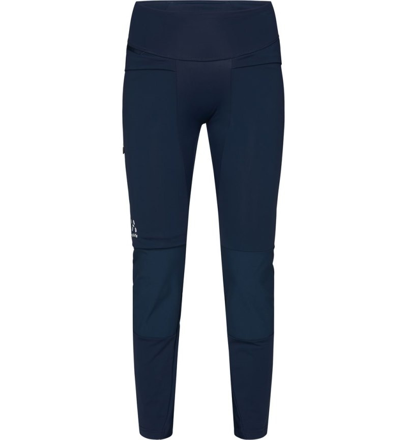 Women's Haglöfs Luna Tights Hiking Trousers Dark Ocean / Blue Canada | LF42-129