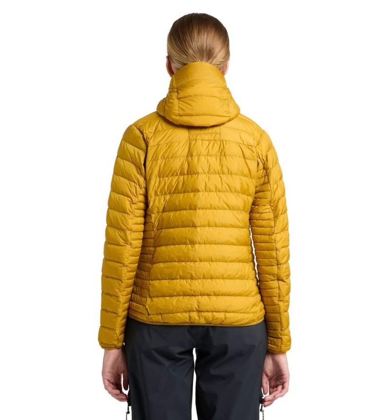 Women's Haglöfs Micro Nordic Down Hood Insulated Jackets Autumn Leaves Canada | MM67-202