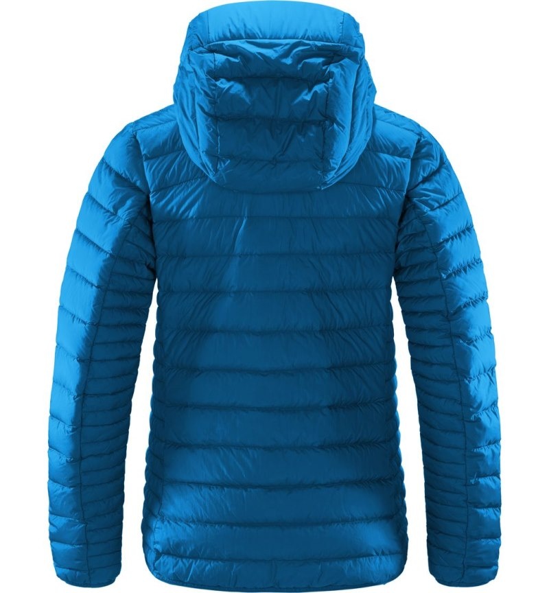 Women's Haglöfs Micro Nordic Down Hood Insulated Jackets Blue Canada | VA03-424