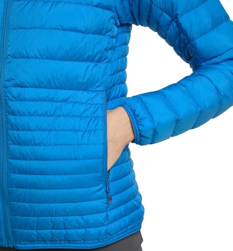 Women's Haglöfs Micro Nordic Down Hood Insulated Jackets Blue Canada | VA03-424