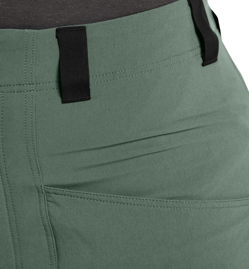 Women's Haglöfs Mid Relaxed Pant Hiking Trousers Green / Black Canada | MV97-967