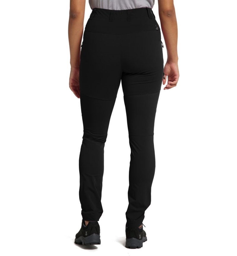 Women's Haglöfs Mid Slim Pant Hiking Trousers Black Canada | TY26-594