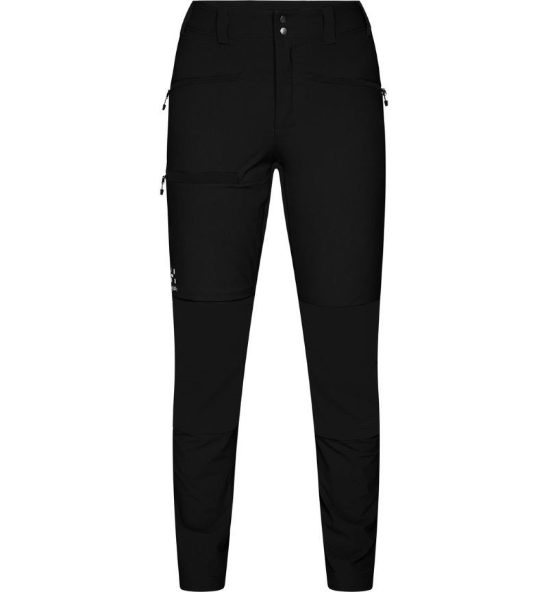 Women's Haglöfs Mid Slim Pant Hiking Trousers Black Canada | TY26-594