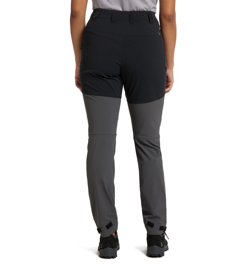 Women's Haglöfs Mid Standard Pant Hiking Trousers Magnetite / Black Canada | UD58-121