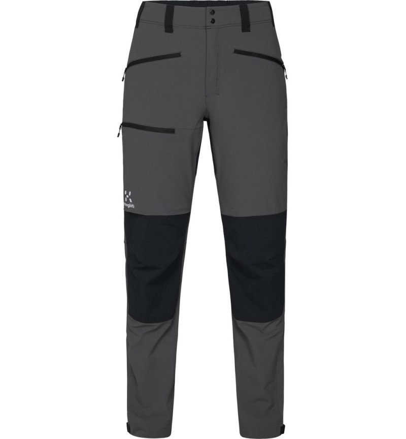 Women's Haglöfs Mid Standard Pant Hiking Trousers Magnetite / Black Canada | UD58-121