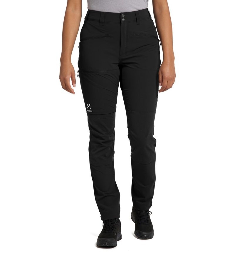 Women's Haglöfs Mid Standard Pant Hiking Trousers Black Canada | TK74-749