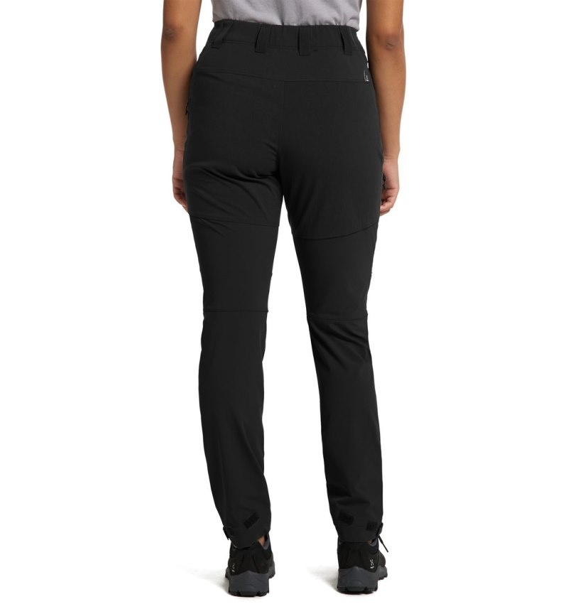 Women's Haglöfs Mid Standard Pant Hiking Trousers Black Canada | TK74-749