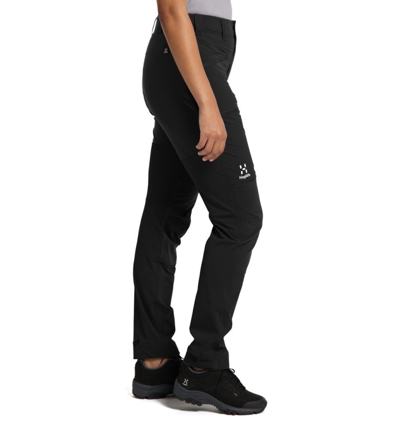 Women's Haglöfs Mid Standard Pant Hiking Trousers Black Canada | TK74-749