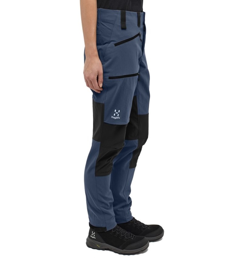 Women's Haglöfs Mid Standard Pant Hiking Trousers Blue / Black Canada | SL20-745