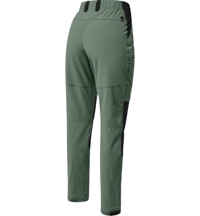 Women's Haglöfs Mid Standard Pant Hiking Trousers Green / Black Canada | WO19-356