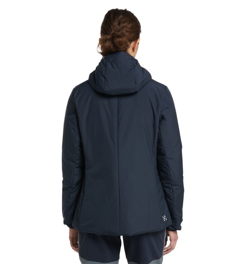 Women's Haglöfs Mimic Silver Hood Insulated Jackets Blue Canada | ZE54-468