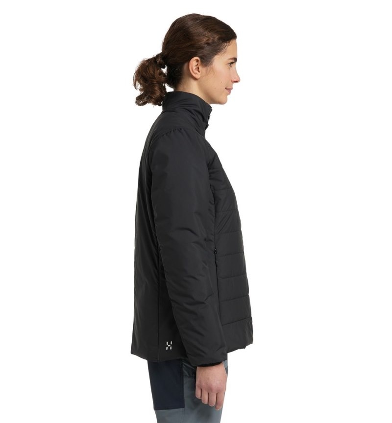 Women's Haglöfs Mimic Silver Jacket Insulated Jackets Black Canada | JE68-950