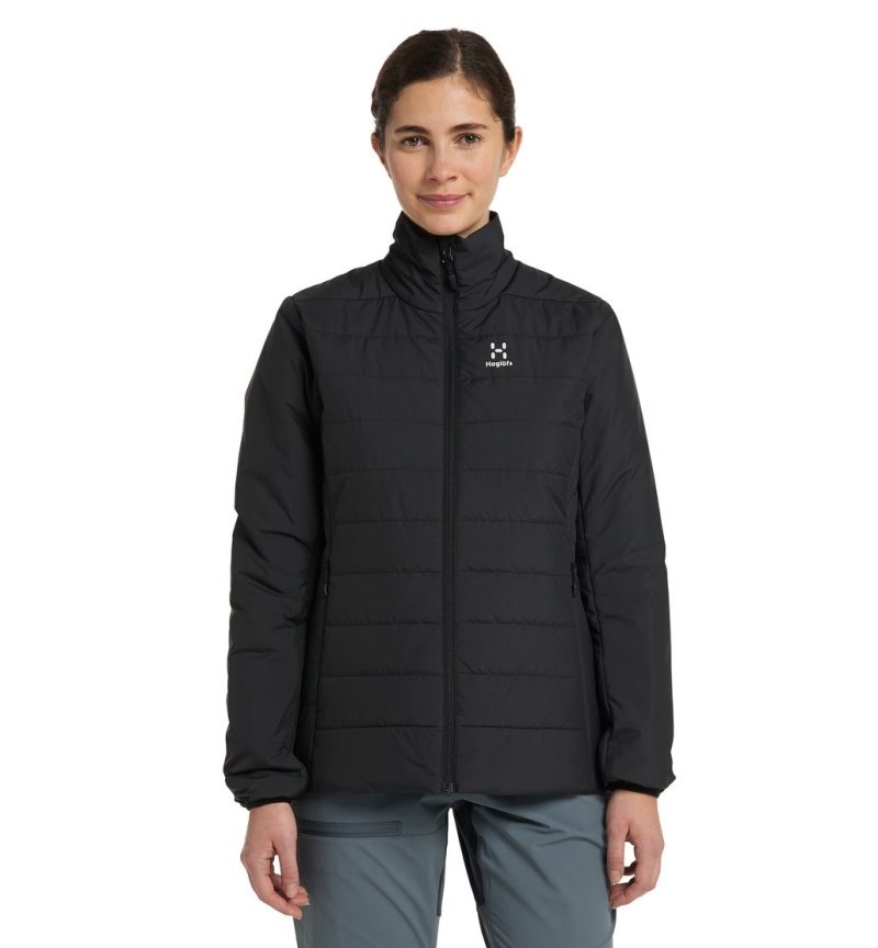 Women\'s Haglöfs Mimic Silver Jacket Insulated Jackets Black Canada | JE68-950