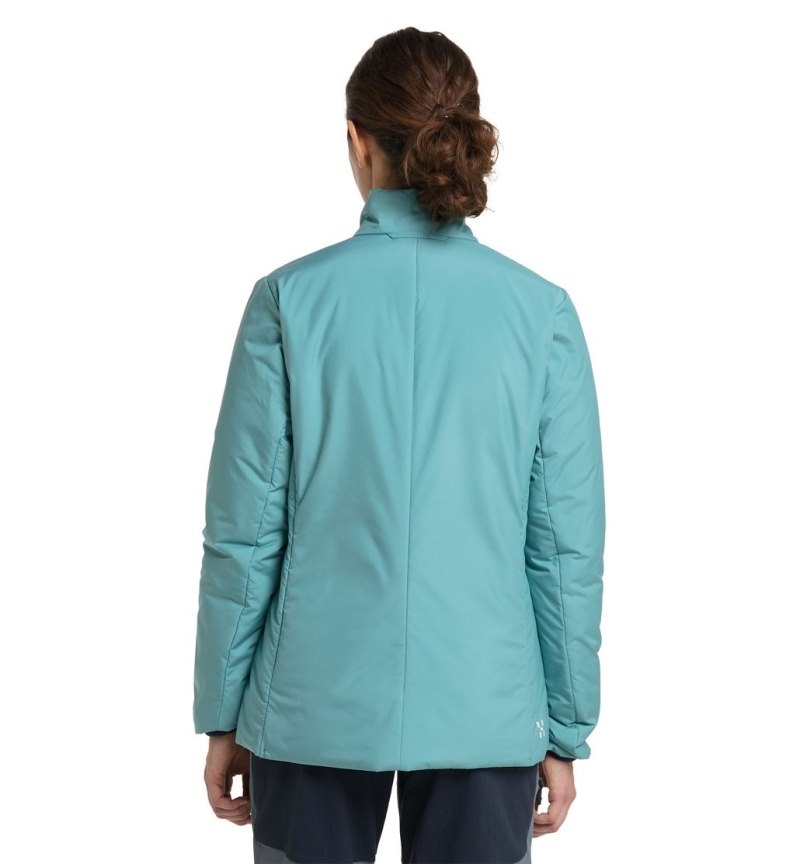 Women's Haglöfs Mimic Silver Jacket Insulated Jackets Green Blue Canada | AD49-730