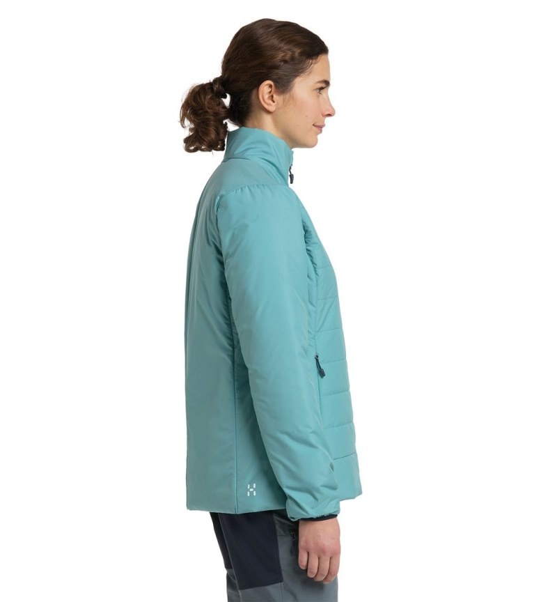 Women's Haglöfs Mimic Silver Jacket Insulated Jackets Green Blue Canada | AD49-730