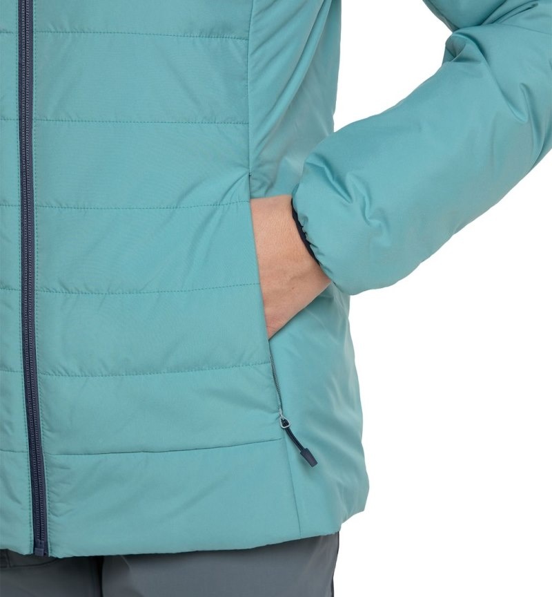 Women's Haglöfs Mimic Silver Jacket Insulated Jackets Green Blue Canada | AD49-730