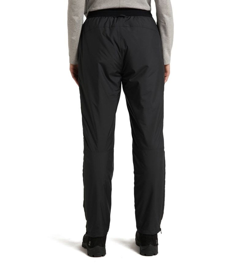 Women's Haglöfs Mimic Silver Pant Lined Trousers Black Canada | FF47-830