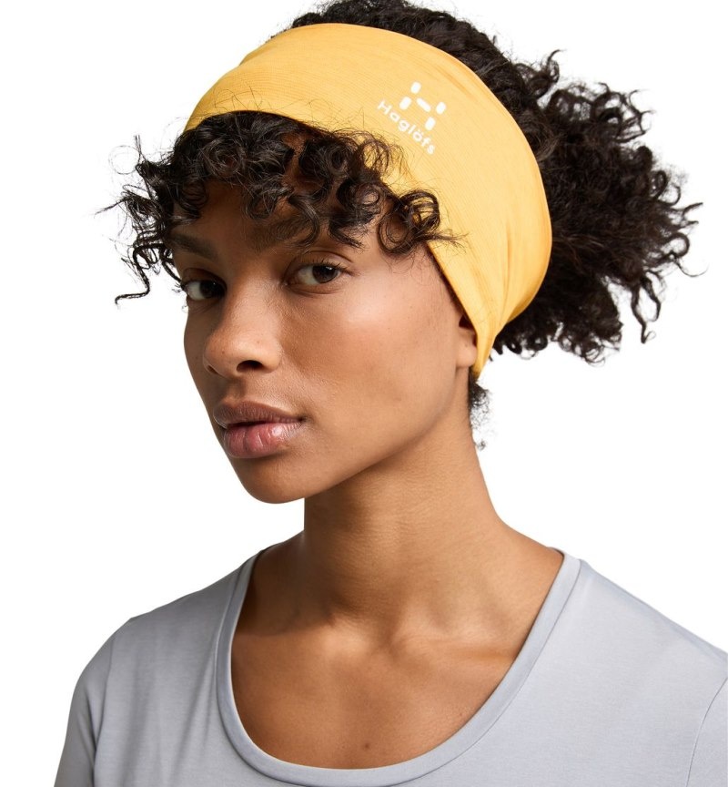 Women's Haglöfs Mirre Headband Headband Yellow Canada | QM75-462