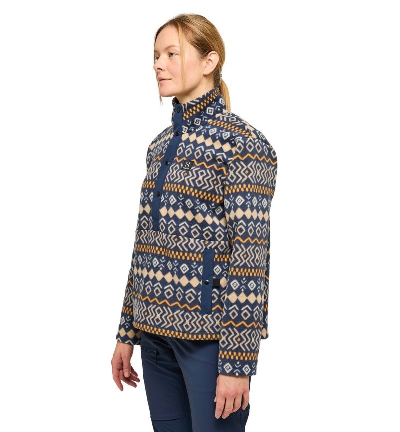 Women's Haglöfs Mora Mid Fleece Jackets Yellow / Beige Canada | GO48-010