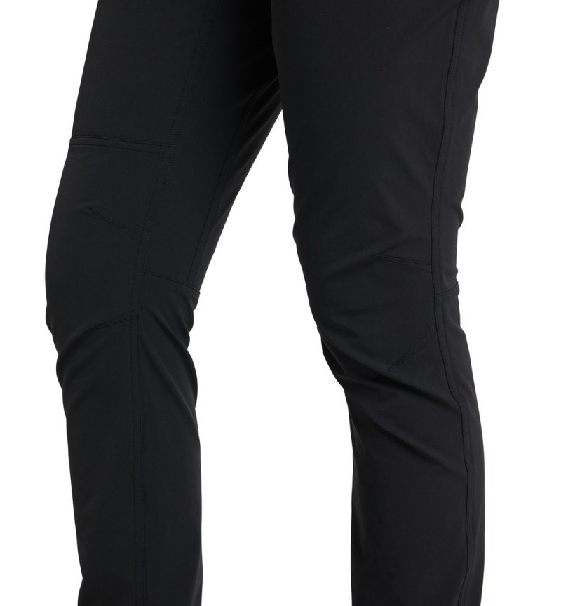 Women's Haglöfs Morän Softshell Slim Pant Softshell Trousers Black Canada | SP98-054