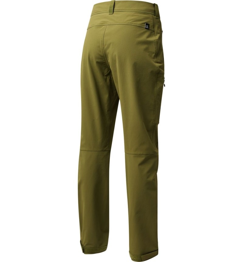 Women's Haglöfs Move Softshell Standard Pant Softshell Trousers Olive Green Canada | EF27-987