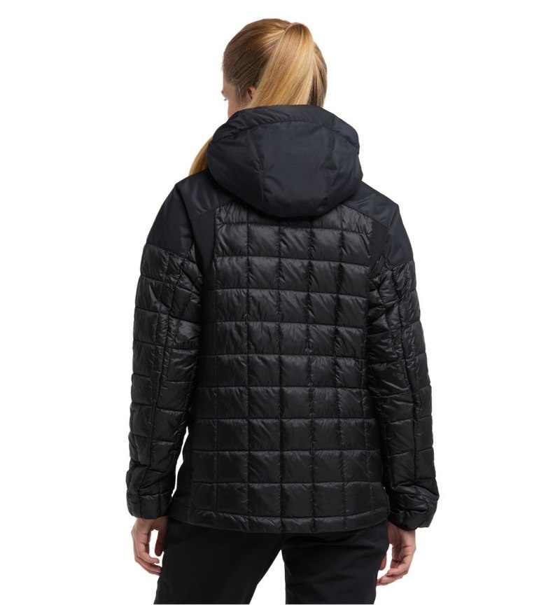 Women's Haglöfs Nordic Mimic Hood Insulated Jackets Black Canada | XV21-806