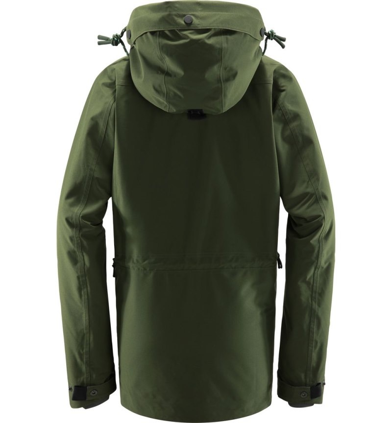 Women's Haglöfs Orsa Parka Windbreaker Green Canada | MV69-705