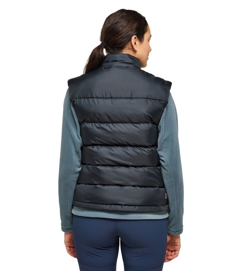 Women's Haglöfs Puffy Mimic Vest Insulated Jackets Black Canada | XE73-737