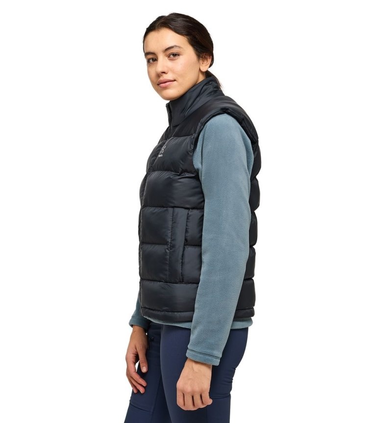 Women's Haglöfs Puffy Mimic Vest Insulated Jackets Black Canada | XE73-737