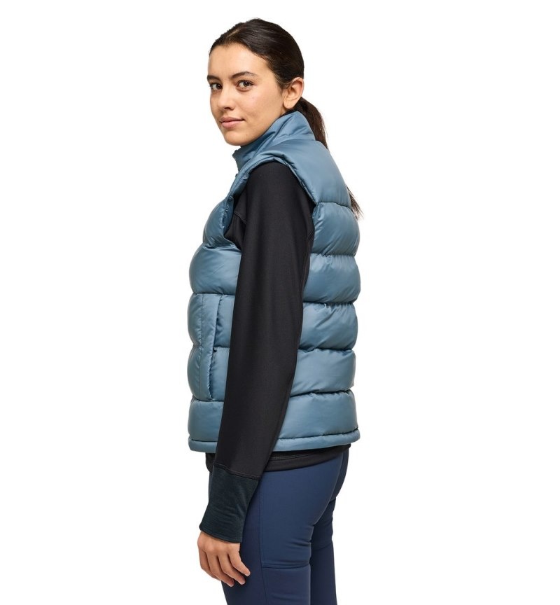 Women's Haglöfs Puffy Mimic Vest Insulated Jackets Blue Canada | AP35-960