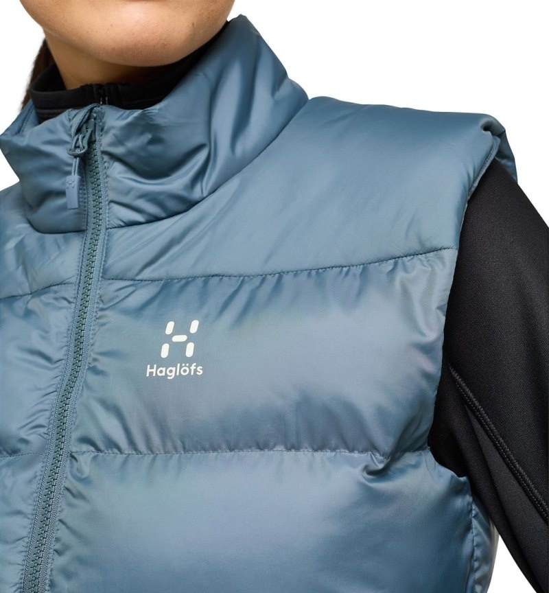 Women's Haglöfs Puffy Mimic Vest Insulated Jackets Blue Canada | AP35-960