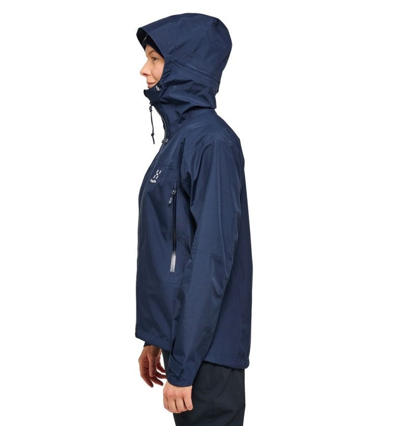 Women's Haglöfs ROC Flash GTX Jacket Windbreaker Blue Canada | RI07-565