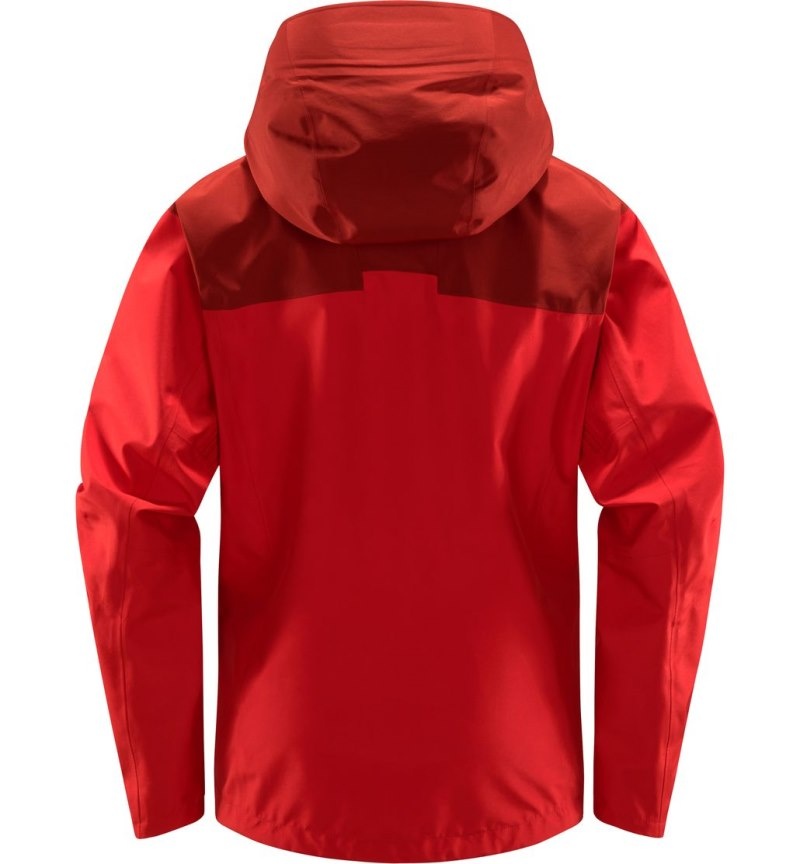 Women's Haglöfs ROC Flash GTX Jacket Windbreaker Red / Corrosion Canada | YT14-266