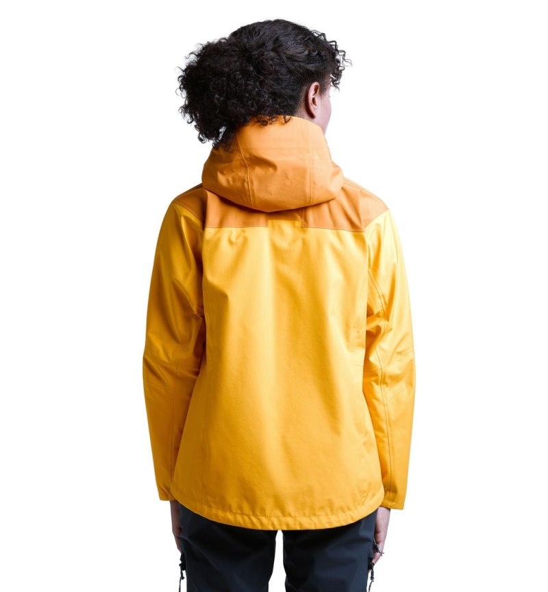 Women's Haglöfs ROC Flash GTX Jacket Windbreaker Yellow / Yellow Canada | CF15-986