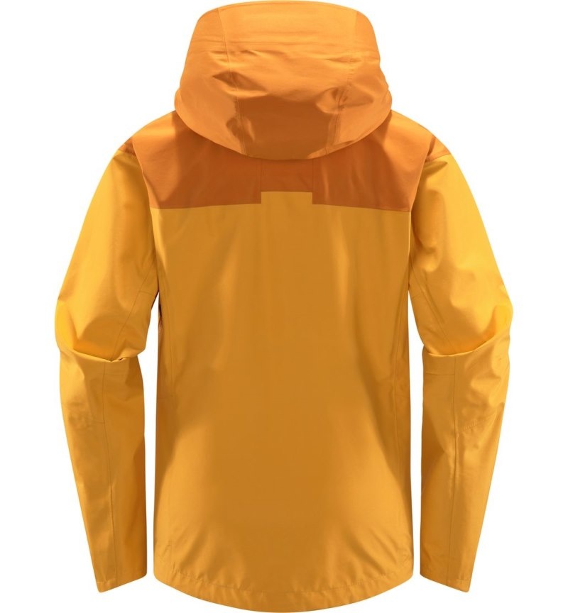 Women's Haglöfs ROC Flash GTX Jacket Windbreaker Yellow / Yellow Canada | CF15-986