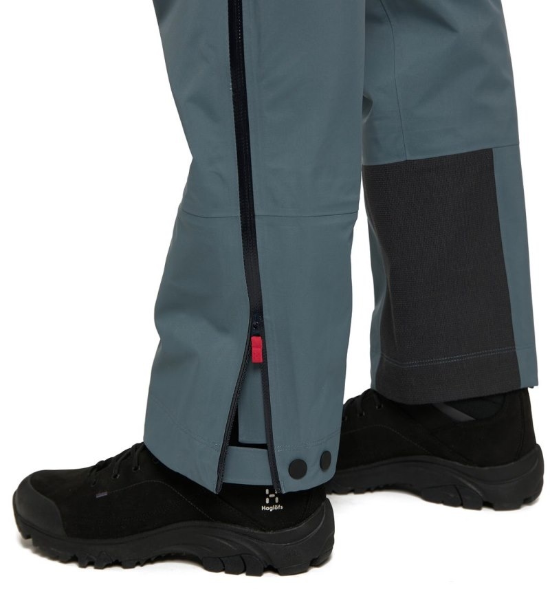 Women's Haglöfs ROC GTX Pant Waterproof Trousers Blue Canada | AP37-843